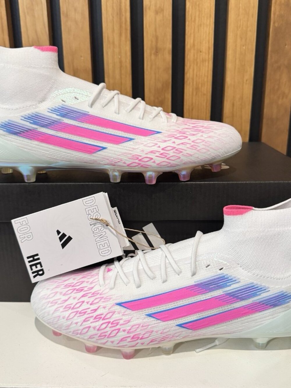 SIZE 8.5 WOMENS - adidas F50 SparkFusion Elite Mid FG AG Trinity Pk Pink JH7650